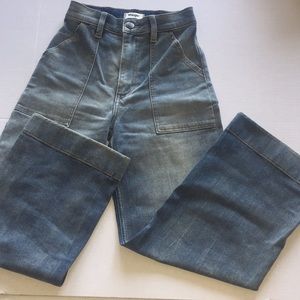 Wrangler wide leg crop high rise jeans size 24